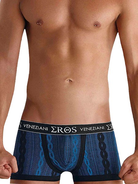 Bild von Eros Veneziani Francesco: Pant, blau/schwarz (S/M)