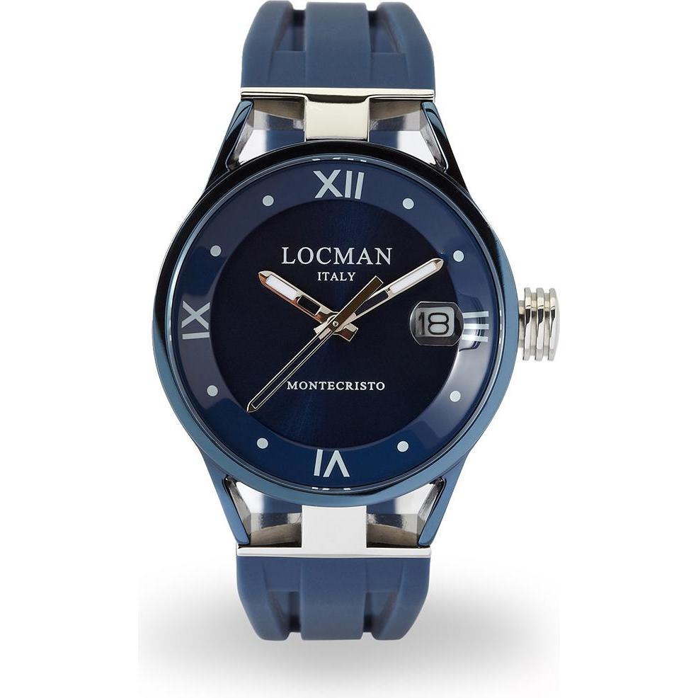Bild von Locman, Armbanduhr, Italy Damenuhr Montecristo Lady Ref. 0521V06, Blau, (Analoguhr, 33 mm)