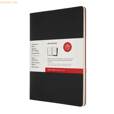 Bild von MOLESKINE Notizbuch Moleskine Cahier Studien - Notizheft A4, Liniert, Kartoneinband, Sc...