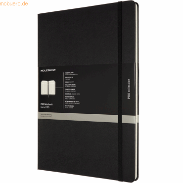 Bild von MOLESKINE Notizbuch Moleskine Professionelles Notizbuch A4, Hard Cover, Schwarz