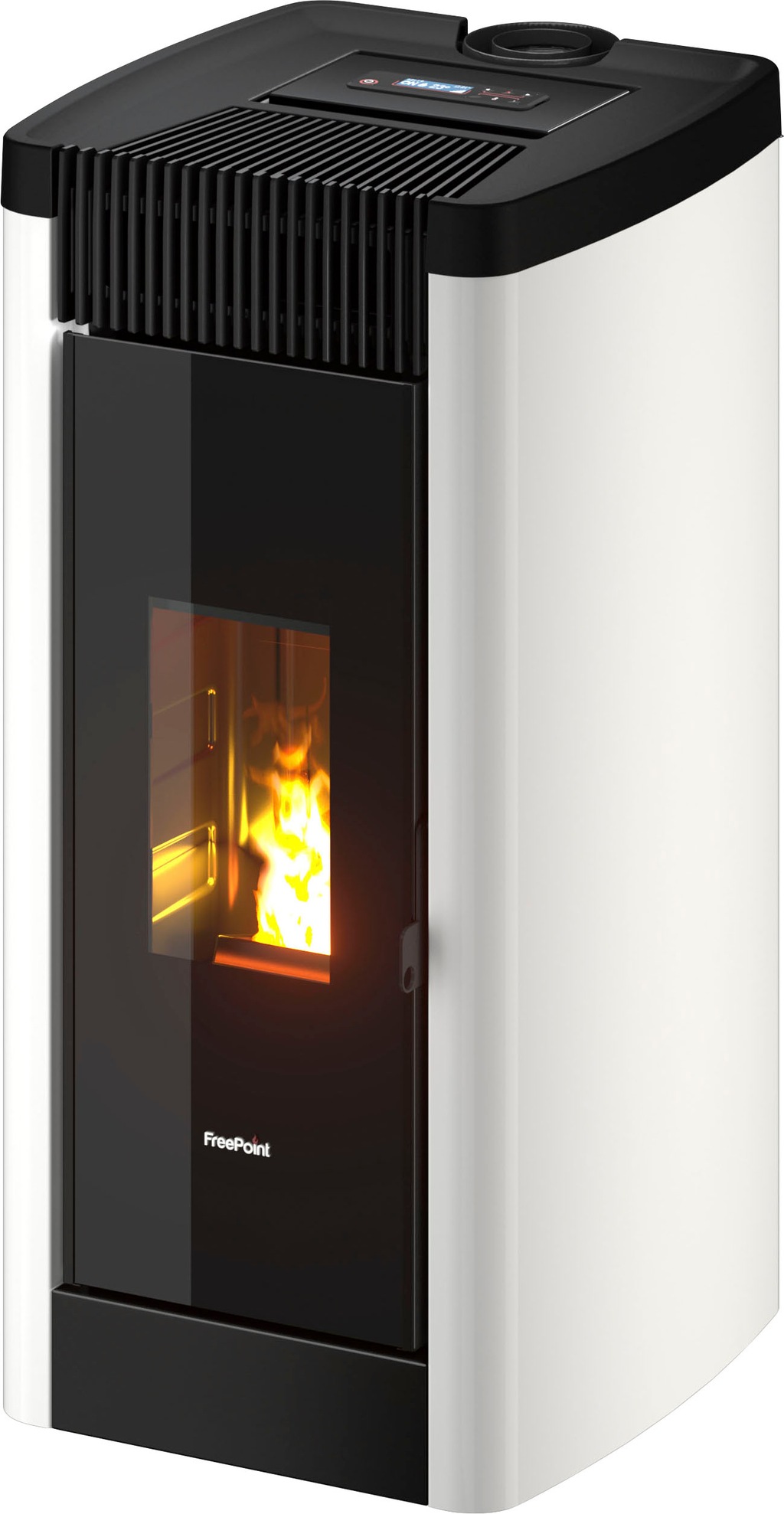 Bild von Freepoint Pelletofen 'Steel 9' Stahl light bronze 2,5 - 8,5 kW