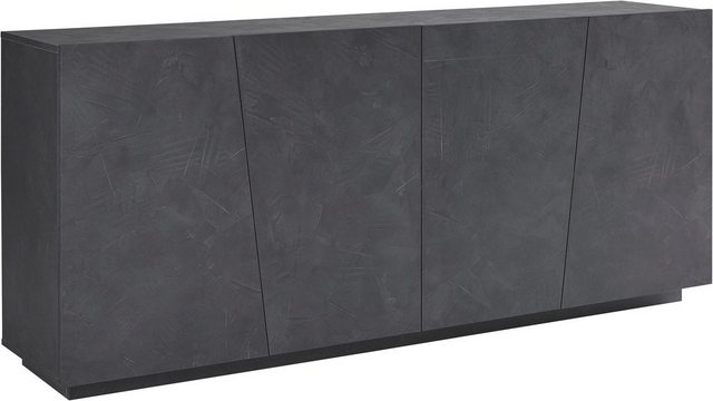 Bild von Web Furniture Anrichte für Wohnzimmer, modern, hergestellt in Italien, 200 x 43 x 86 cm, VEGA