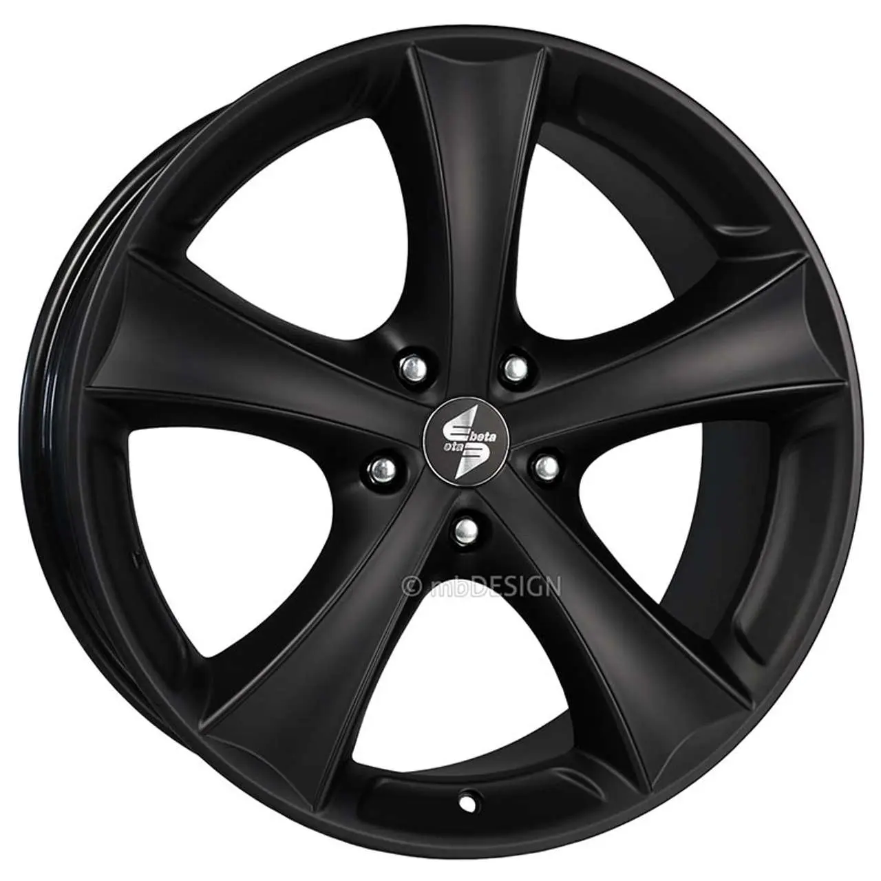 Bild von ETABETA TETTSUT black matt 9.0Jx19 5x130 ET45