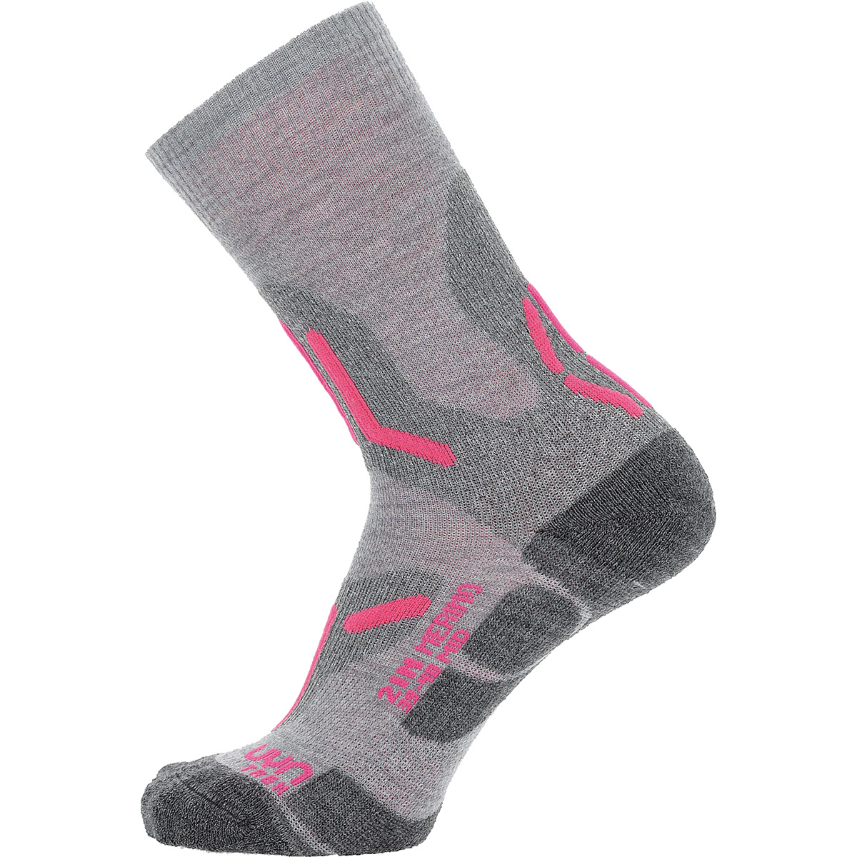 Bild von UYN Merino Mid Trekkingsocken doppellagig Damen light grey/pink 37-38