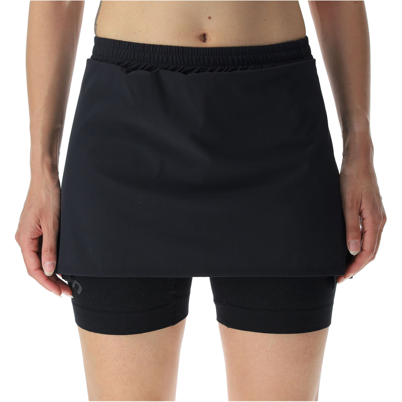 Bild von UYN Running Exceleration Performance 2in1 Laufrock Damen black/cloud M