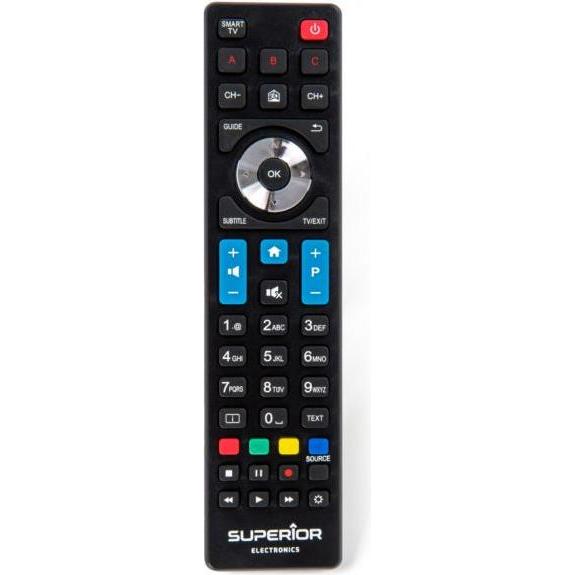 Bild von Superior TELECOMANDO UNIVERSALE CON TASTIERA QWERTY PER SMART TV GOOGLE (Universal Fernbedienung, Miracast), Fernbedienung, Schwarz