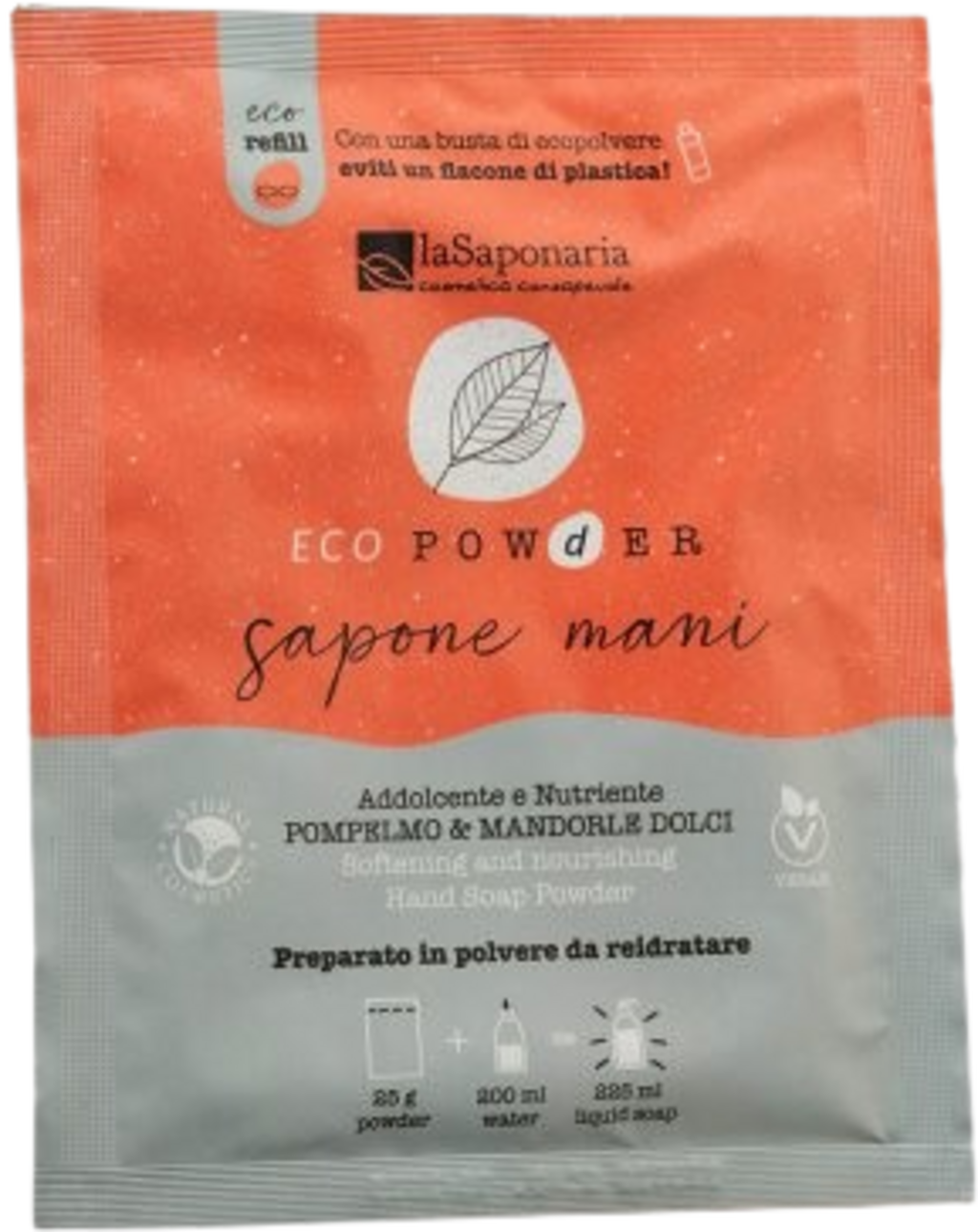 Bild von La Saponaria EcoPowder Refill Handseife Grapefruit & Süßmandel - 25 g