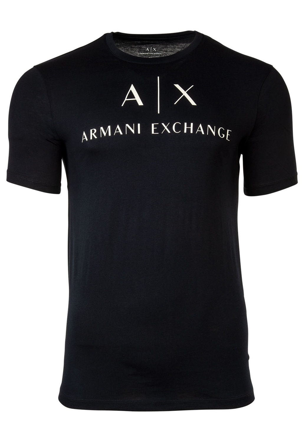 Bild von ARMANI EXCHANGE T-Shirt Herren T-Shirt - Schriftzug, Rundhals, Cotton