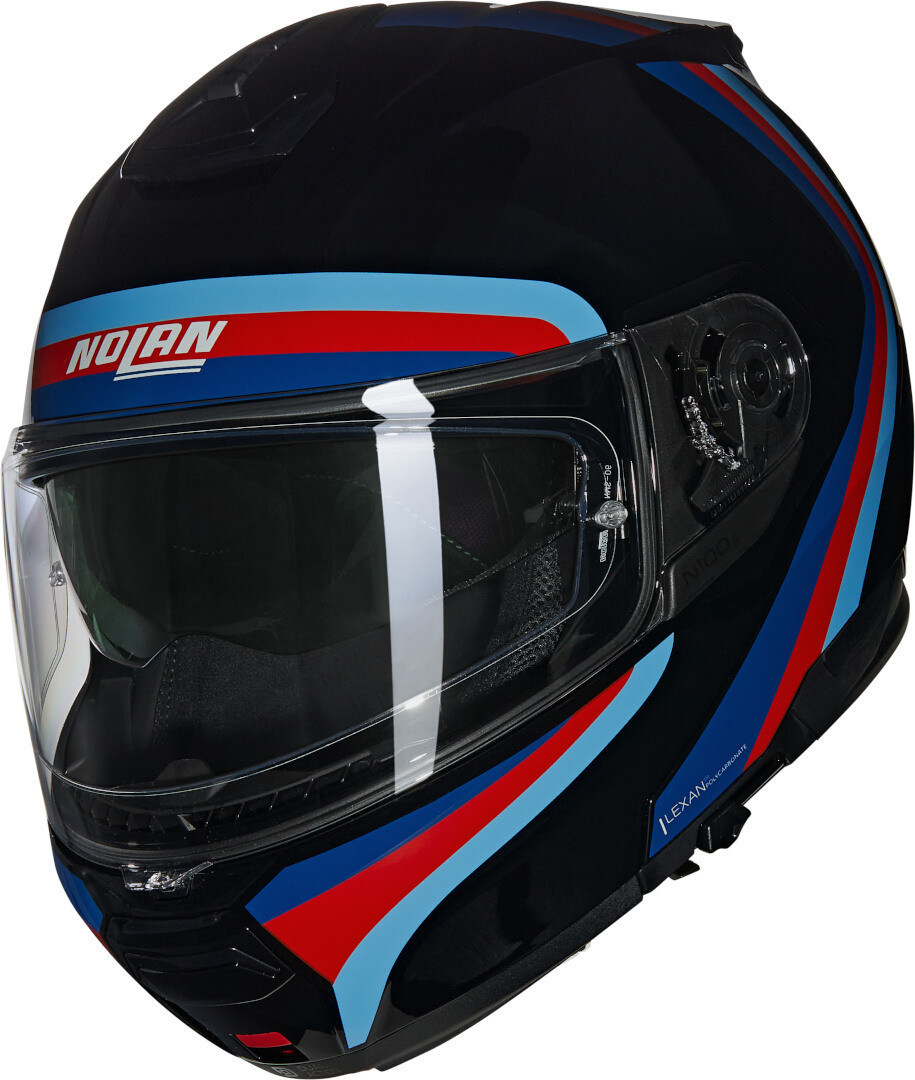 Bild von Nolan N100-6 Assoluto N-Com Klapphelm, schwarz-rot-blau, Größe 2XL für Männer