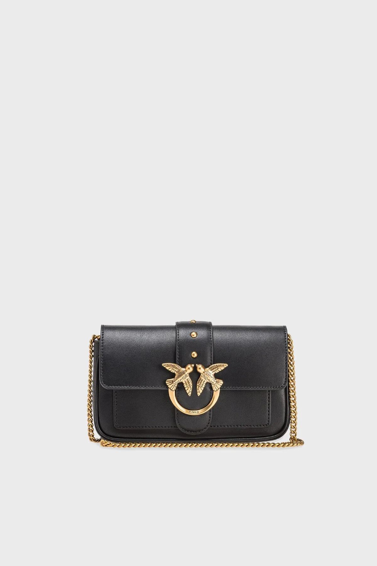 Bild von PİNKO Ledertasche Mit Logo-kettenriemen Tasche 100061 A0f1z 99q für Damen - One Size