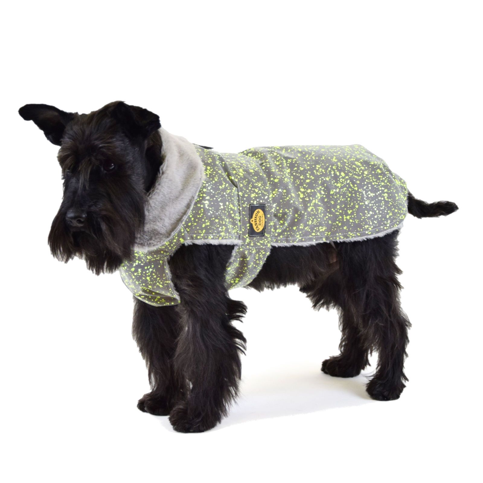 Bild von Fashion Dog reflektierender Regenmantel für Hunde mit Kunstpelzfutter