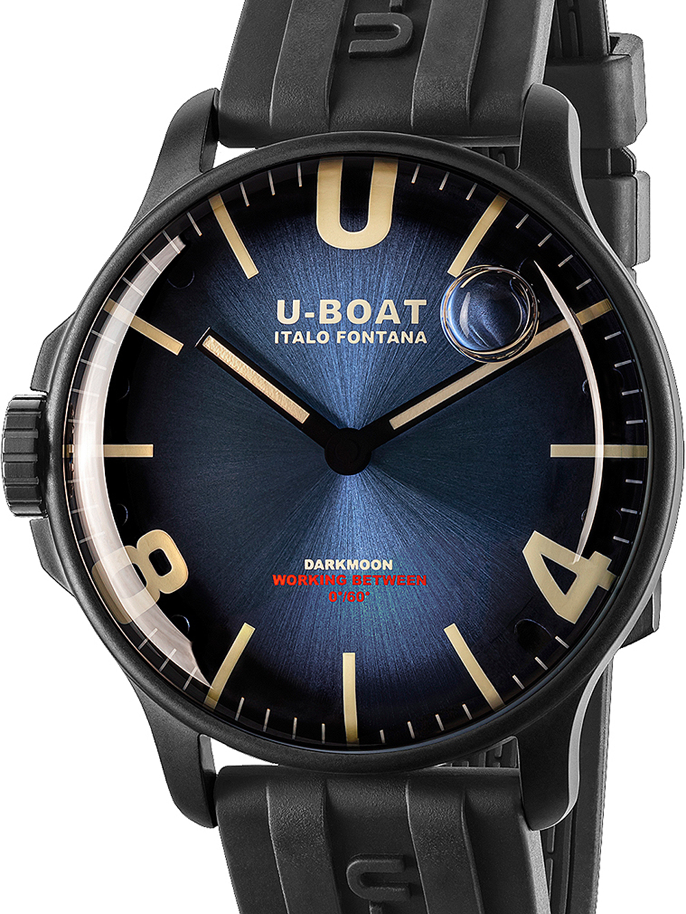 Bild von U-Boat 8700/C Darkmoon Blue IPB Soleil Herrenuhr 44mm 5ATM