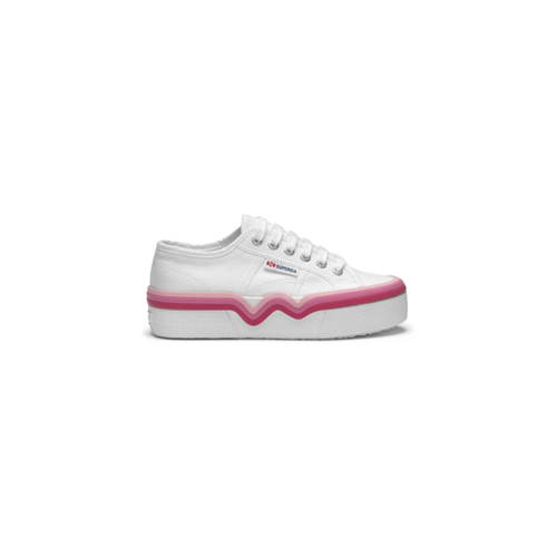 Bild von Superga 2740 Modell Liquify Stripes Weiße Sneaker für Damen - 37