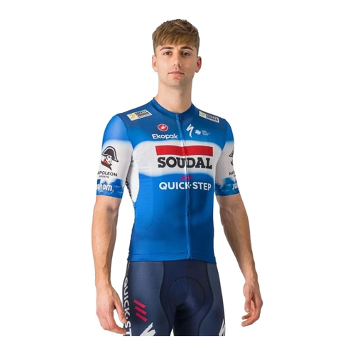 Bild von SOUDAL QUICK-STEP 2024 Kurzarmtrikot, für Herren, Größe M, Fahrradtrikot, Radbek