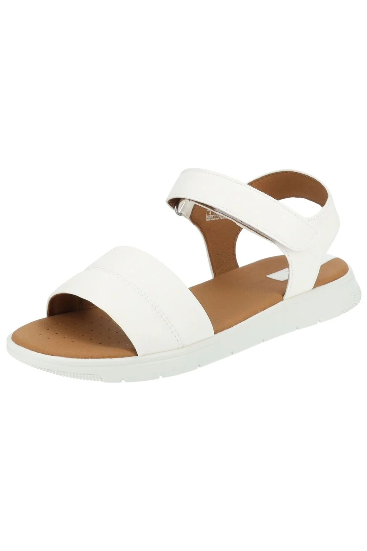 Bild von Geox Sandalette Weiß Flacher Absatz für Damen - 36