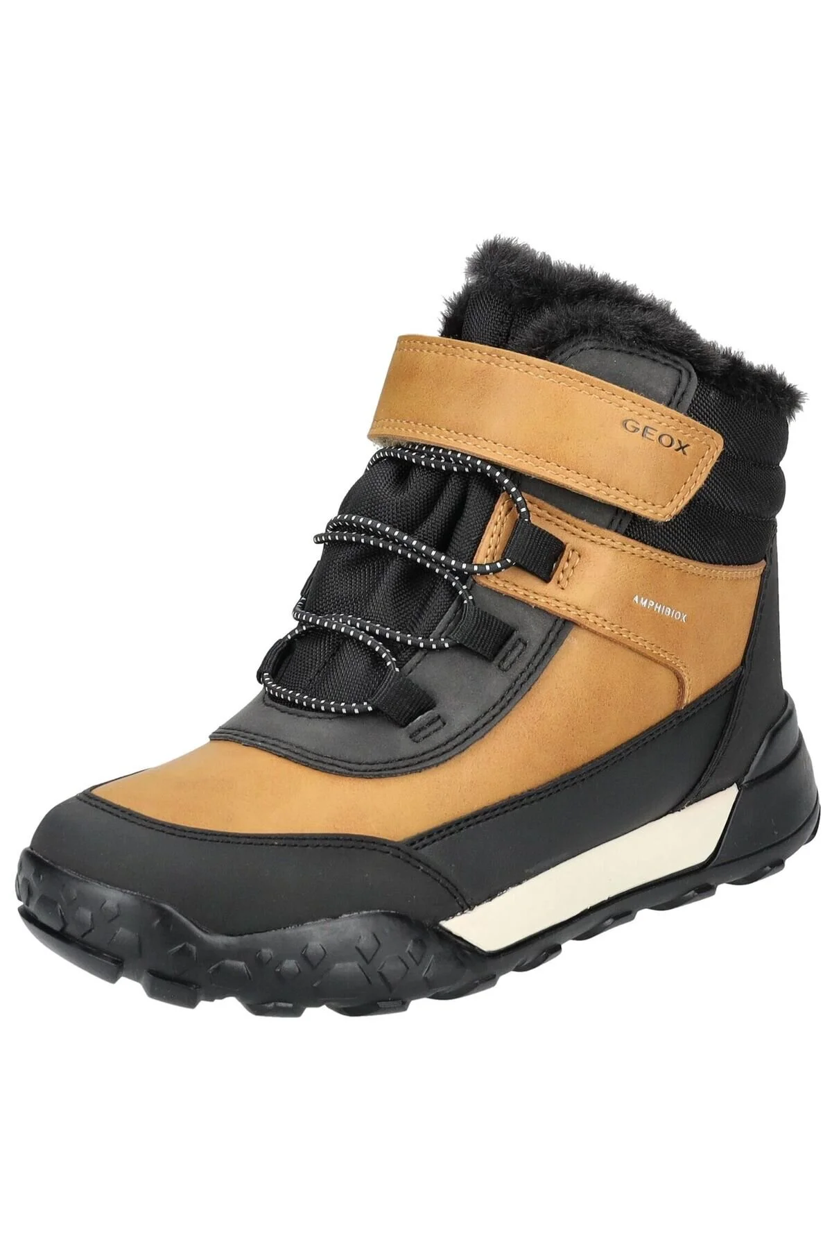 Bild von Geox Stiefelette Lederimitat/Textil Schnürstiefelette