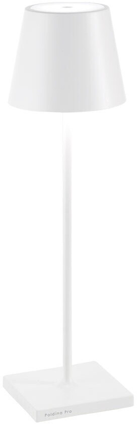 Bild von Zafferano, Poldina Pro Lampe, Kabellose, Wiederaufladbare Tischlampe mit Touch Control, Auch für den Außenbereich Geeignet, Dimmer, 2200-3000 K, Höhe 38 cm, Farbe Rosa