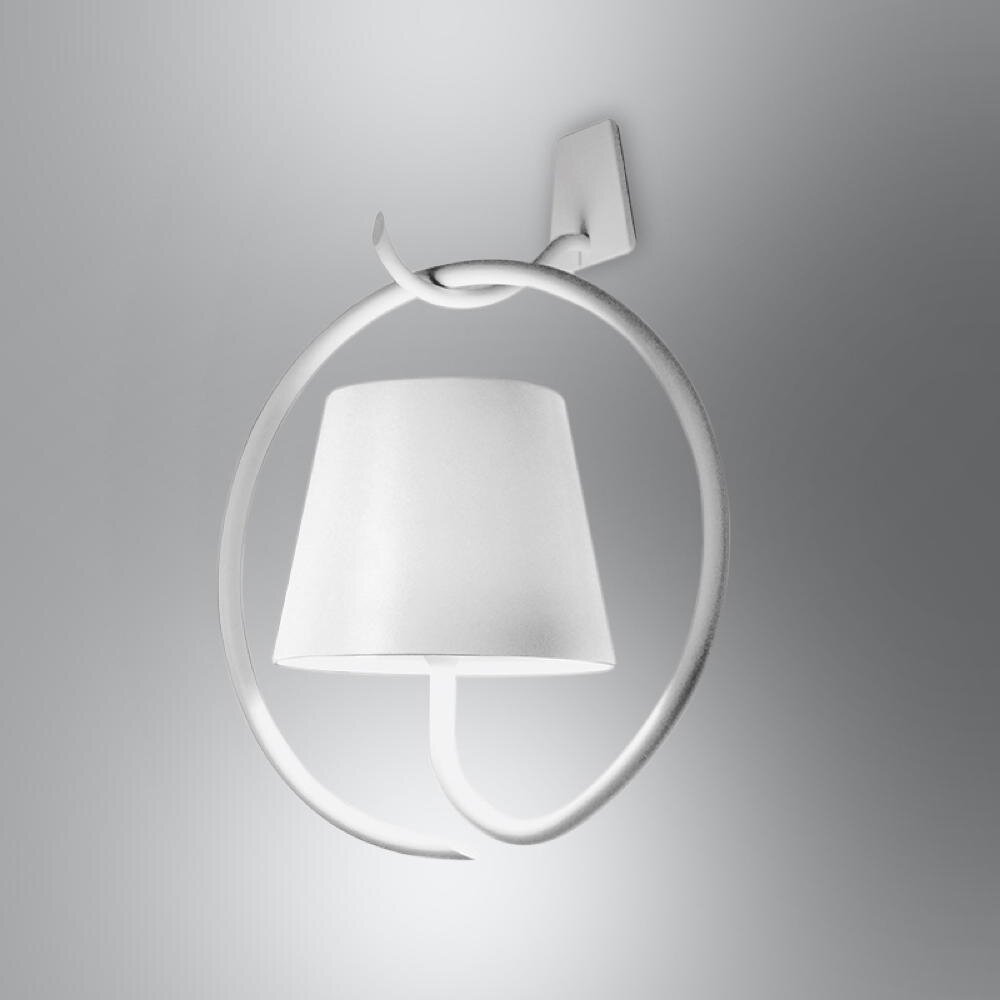 Bild von Zafferano LED Wandleuchte LED Akku Wandleuchte Poldina in Weiß 2,2W 188lm IP54 mit Halterung, keine Angabe, Leuchtmittel enthalten: Ja, fest verbaut, LED, warmweiss, Wandleuchte