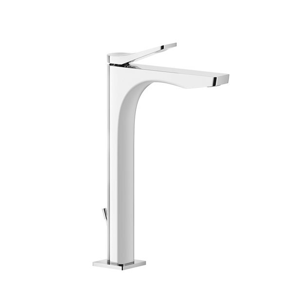 Bild von Gessi Rilievo, Waschtisch-Einhebelmischer S-Version (D32 mm) Höhe 250 mm, mit Ablaufgarnitur 1 1/4, Ausladung 154 mm, 59003, Farbe: Warm Bronze gebürstet PVD