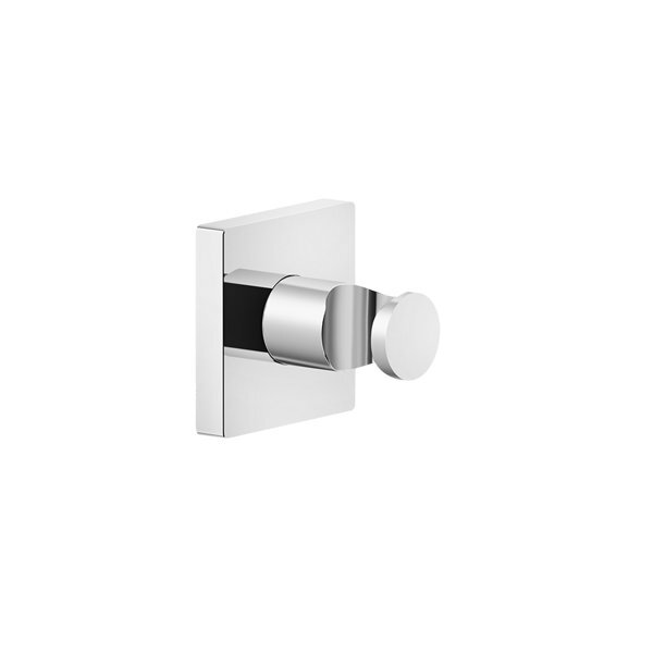 Bild von Gessi Emporio fester Wand-Brausehalter, quadratische Rosette, 47357, Farbe: Chrom