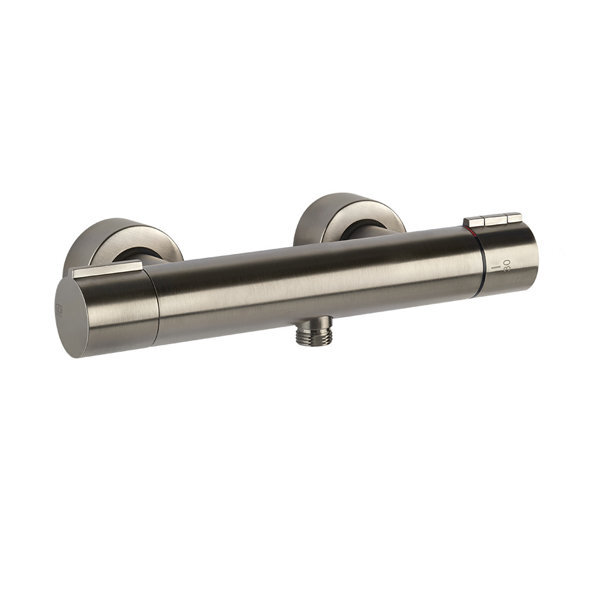 Bild von Gessi Emporio Via Tortona Thermostat Aufputz-Brause-Batterie, 18731031, Farbe: Finox Optik