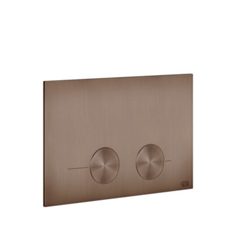 Bild von Gessi 316 Betätigungsplatten für Geberit Omega, 54615, Farbe: Kupfer gebürstet PVD