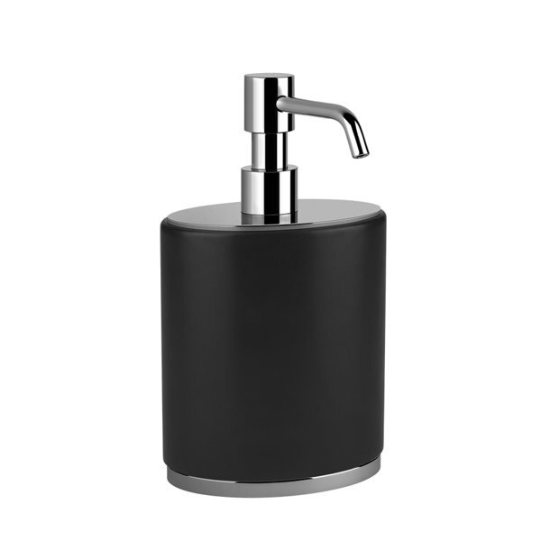 Bild von Gessi Ovale, Seifenspender Standversion, schwarz, 25348, Farbe: Weiß CN