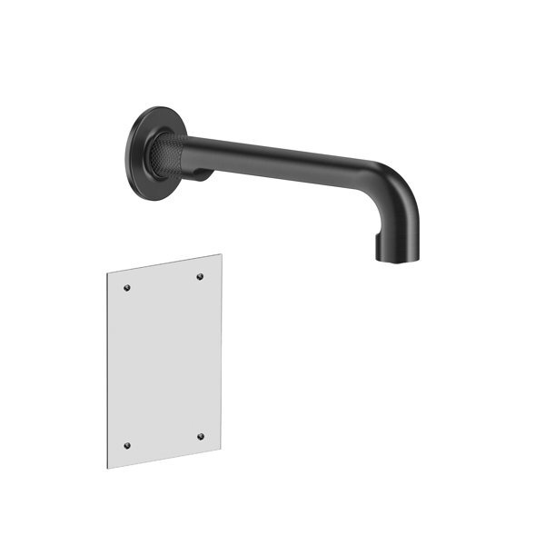 Bild von Gessi Inciso- Fertigmontageset für elektronisch gesteuerten Waschtisch-Auslauf, integrierter Sensor am Perlator, Ausladung 215 mm, 58105, Farbe: Metall Schwarz gebürstet PVD