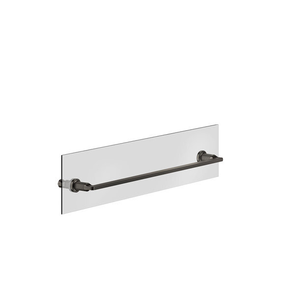 Bild von Gessi Inciso Handtuchhalter 600 mm, Montage an Glaswand, 58617, Farbe: Warm Bronze gebürstet PVD