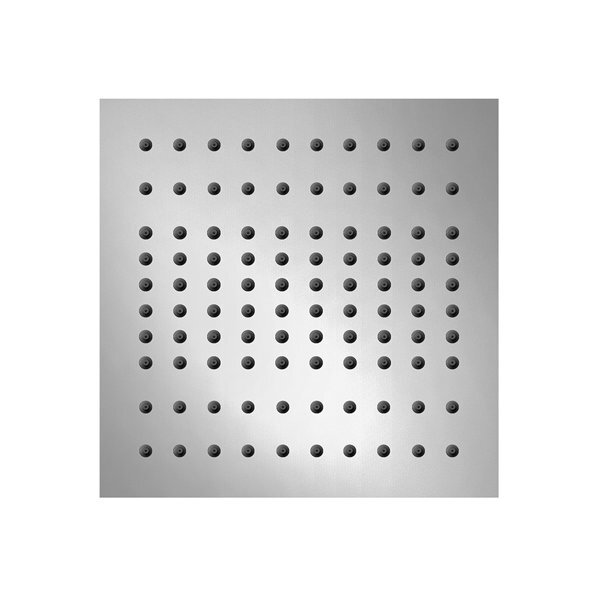 Bild von Gessi Binario,  Modul Strahlart Regen 200x200 mm mit SHIFT-Fix-Installation, 61102, Farbe: Edelstahl matt gebürstet