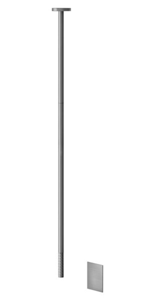 Bild von Gessi Gessi 316 Intreccio, Berührungsloser, elektronisch gesteuerter Waschtisch-Deckenauslauf, Länge 1600mm, integrierter Sensor, 54124, Farbe: Metall Schwarz gebürstet PVD
