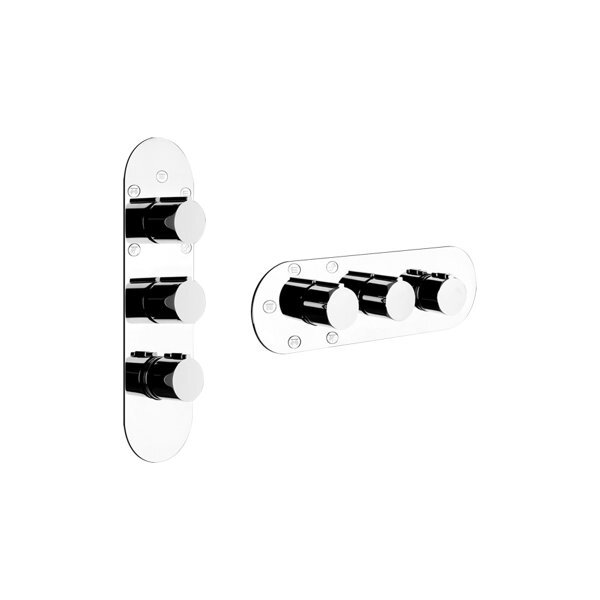Bild von Gessi Anello, Fertigmontageset mit 3-/4- oder 5 einzeln ansteuerbaren Ausgängen , 43072, Farbe: Warm Bronze gebürstet PVD