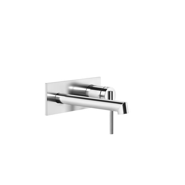 Bild von Gessi Ingranaggio Fertigmontageset für Unterputz-Einhebelmischer Waschtisch mit rechteckiger Platte, Auslauf 160-130 mm, 63588, Farbe: Bronze Antik