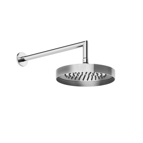 Bild von Gessi Anello, Antikalk-Kopfbrause D=250 mm, mit Gelenk und Wandarm 348 mm, 1/2 Anschluss Bei 3 bar Druck ca 16 l/min, 63448, Farbe: Bronze Antik