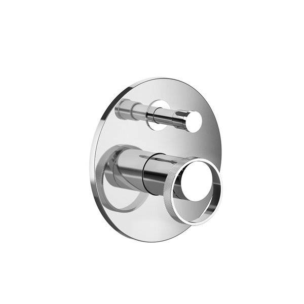 Bild von Gessi Anello, Fertigmontageset für Einhebelmischer, automatische Umstellung, für Wanne oder Dusche geeignet, für UPK, 63377, Farbe: Finox Optik