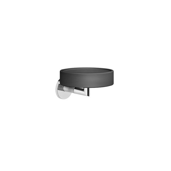 Bild von Gessi Anello, Seifenablage matt schwarz zur Wandmontage, 63702, Farbe: Chrom