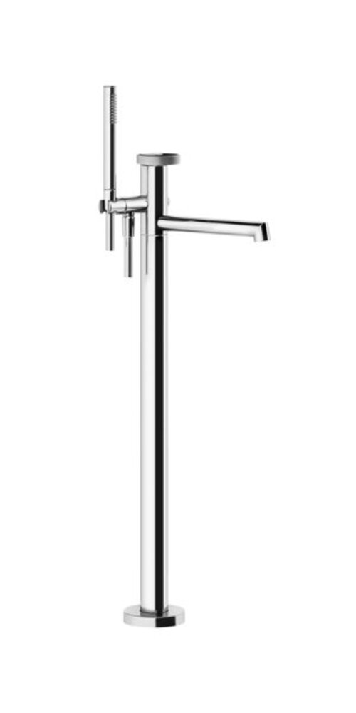 Bild von Gessi Anello, Fertigmontageset für freistehende Wannenarmatur, mit Umstellung, eigensicher, 63328, Farbe: Messing gebürstet PVD