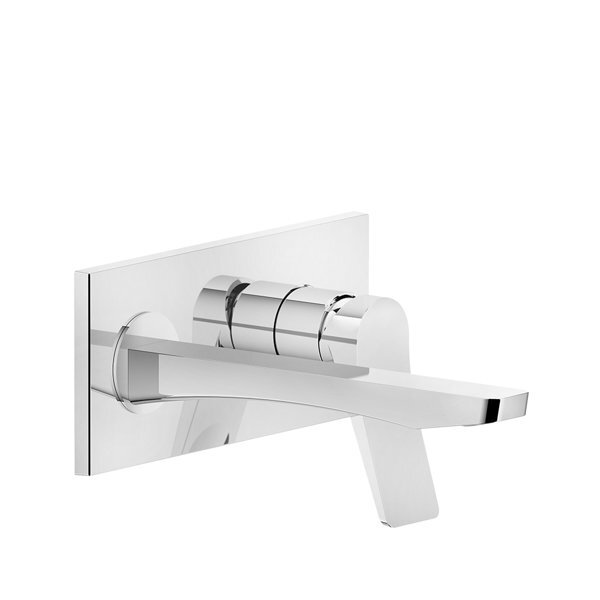 Bild von Gessi Rilievo, Fertigmontageset nur für Unterputzkörper, für Waschtisch-Einhebelmischer, mit Auslauf 215 mm, 59089, Farbe: Messing PVD