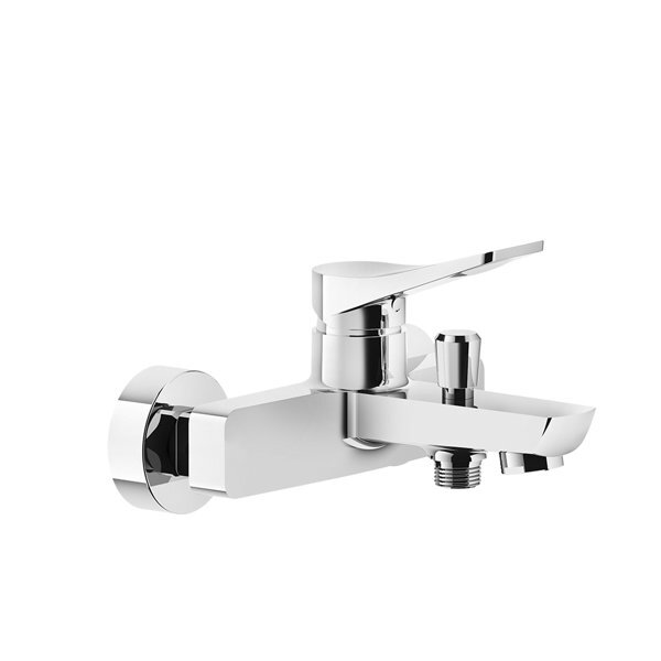 Bild von Gessi Rilievo, Wannenarmatur Einhebelmischer für Aufputz-Montage 1/2, automatischem Umsteller Wanne/Brause, 59013, Farbe: Messing PVD