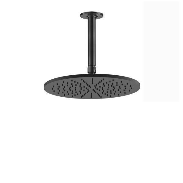 Bild von Gessi Inciso Antikalk-Kopfbrause D300 mm, mit Gelenk und Deckenarm, personalisierbare Länge, 1/2 Anschluss, 58250, Farbe: Warm Bronze gebürstet PVD