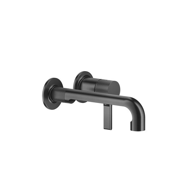 Bild von Gessi Inciso- Fertigmontageset für Unterputz-Einhebelmischer, Waschtisch mit einzelnen Rosetten D65 mm, Auslauf 219-189 mm, ohne Ablaufgarnitur, 58088, Farbe: Warm Bronze PVD