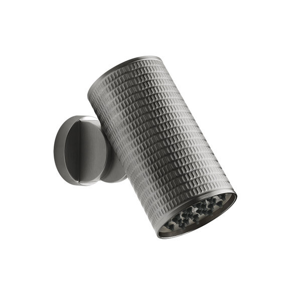 Bild von Gessi Spotwater 316 Duschbrausekopf, mit Gelenk, Ca. 12 l/min bei 3 bar, Funktion: Regenbrause Ausführung Meccanica , 57223, Farbe: Schwarz XL