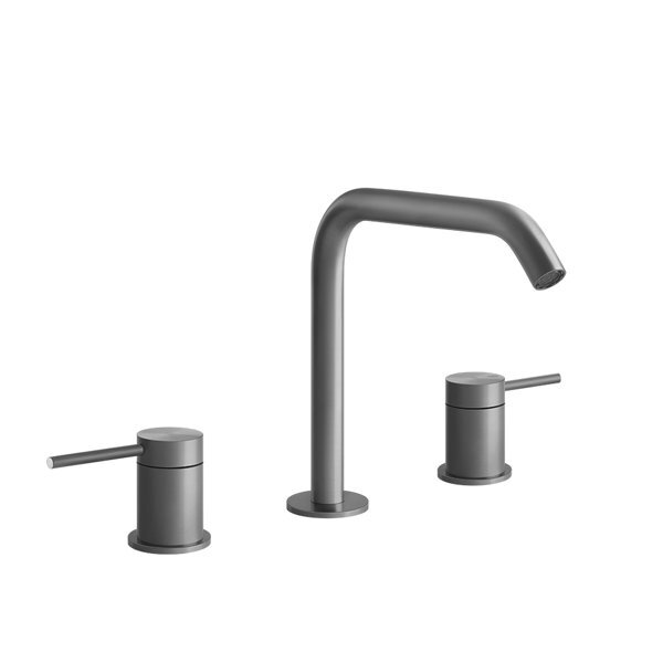Bild von Gessi 316 Flessa 3-Loch-Waschtischarmatur, mit Auslauf H=162 mm x Ausladung 156 mm, ohne Ablaufgarnitur, 54012, Farbe: Messing gebürstet PVD