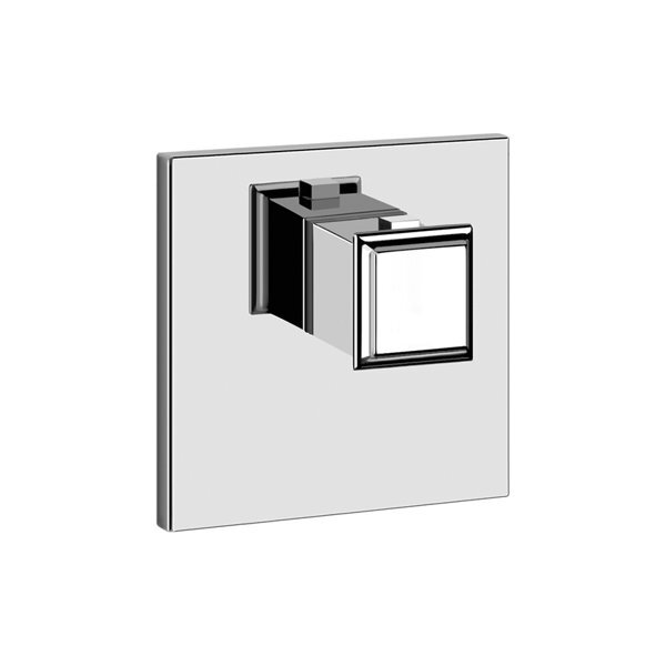 Bild von Gessi Eleganza, Fertigmontageset, Hochleistungs-Thermostat ohne Absperrung, einzelner Ausgang, 46252, Farbe: Messing PVD