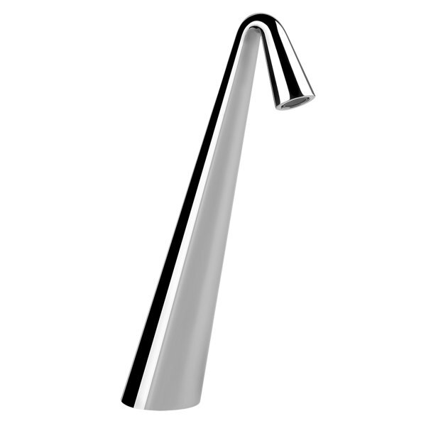 Bild von Gessi Cono Waschtisch-Auslauf, hohe Version, ohne Ablaufgarnitur, für separaten Einhebelmischer, Ausladung 154 mm, 45093, Farbe: Messing gebürstet PVD