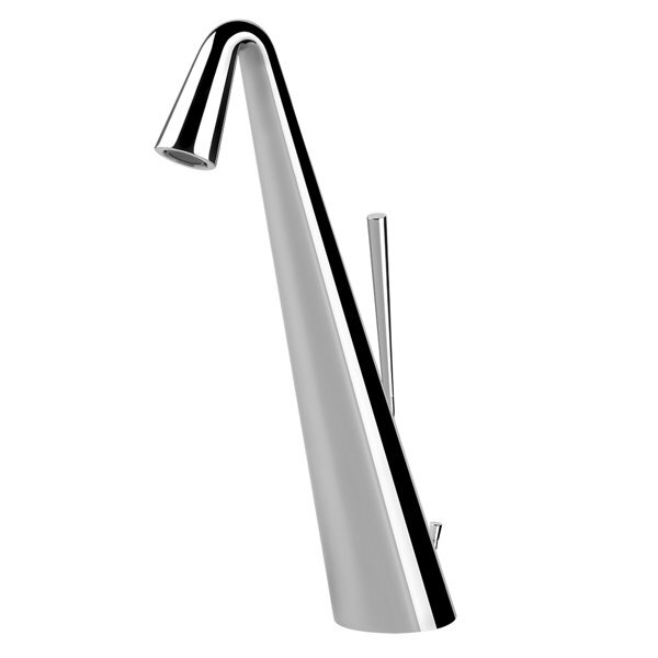 Bild von Gessi Cono Waschtisch-Einhebelmischer, hohe Version, mit Ablaufgarnitur 1 1/4, Ausladung 154 mm, 45004, Farbe: Warm Bronze PVD