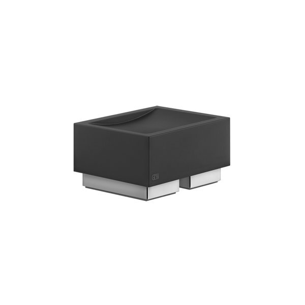 Bild von Gessi Rettangolo Accessoires Seifenhalter Standversion, Schale schwarz, 20826, Farbe: Warm Bronze gebürstet PVD