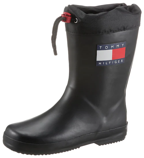 Bild von Tommy Hilfiger Gummistiefel, Regenstiefel, Matsch-Schuh, Regenschuh mit Tunnelzug