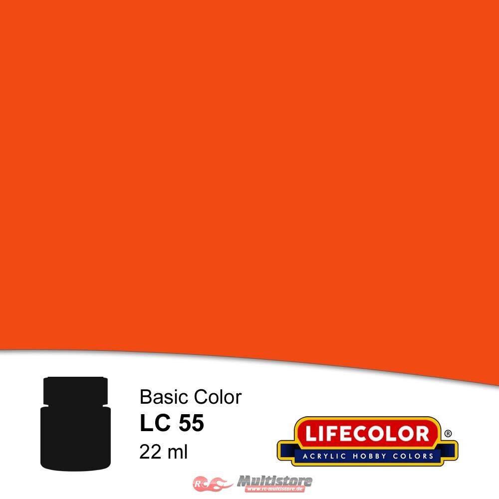 Bild von Lifecolor Glänzend Orange 22 ml Acryl Farbe / LC55