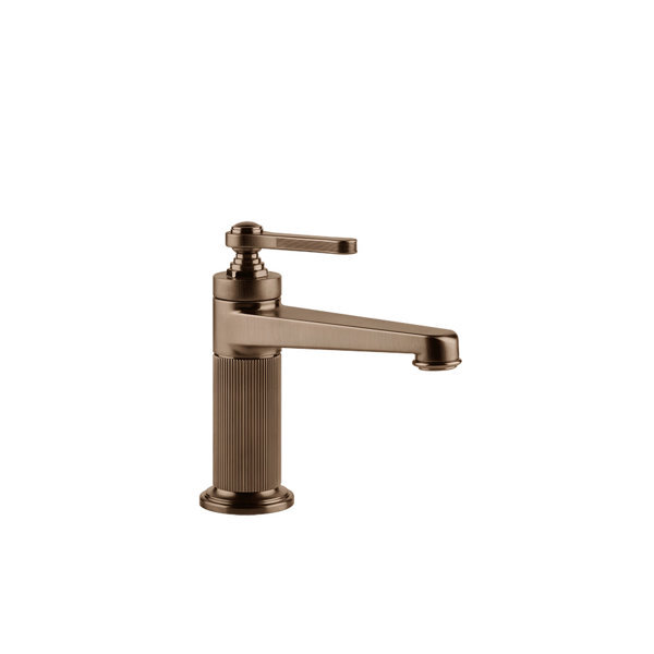 Bild von Gessi Venti20 Waschtisch-Einhebelmischer, Ausladung 134mm, ohne Ablaufgarnitur, Tischmontage, 65002, Farbe: Kupfer gebürstet PVD